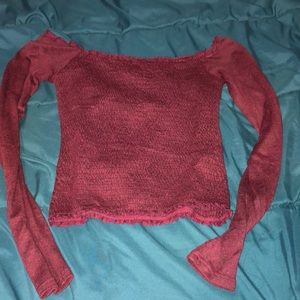 Long sleeve tube top